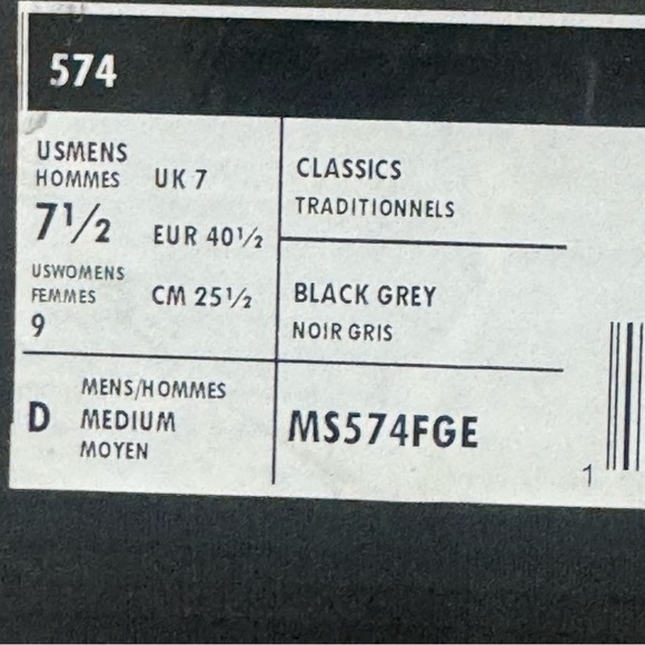 New Balance X Figs 574 Black Burgundy Athletic Shoes Men's Size 7.5 D WN 9 - Picture 8 of 10